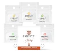 Difusor nasal Essence | Anillo de aceite esencial | Paquete de inhalador de nariz de silicona (cítricos)