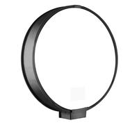Difusor Negro 40cm Redondo de Luz Reflector de Cámara | Poliéster Reflectante, 1 Juego, Accesorio Portátil Plegable, Uso en Fotografía