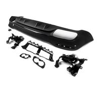 Difusor Parachoques Trasero Coche para Benz W167 GLE300d GLE350 AMG Estilo difusor Trasero Labio + Tubos de Escape 2020+ GLE63 GLE53 Look para Parachoques(53 Style)