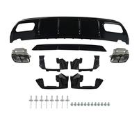 Difusor Parachoques Trasero para Difusor De Parachoques Trasero Y Alerón Puntas Escape Estilo A Clase 12-18 W176 A45 AMG