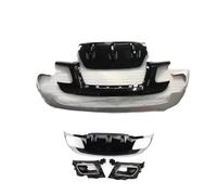 Difusor Parachoques Trasero Para Land Para Rover Para Range Para Velar 2018-2022 Kit 7 Piezas Parachoques Trasero Coche Accesorios Decorativos(Plata)