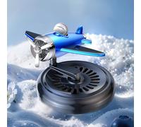 Difusor purificador de aire para coche con diseño único de hélice giratoria, construcción ABS, libera aroma natural de extracto de plantas para un entorno de conducción fresco (azul)