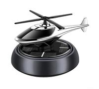 Difusor purificador de aire para vehículos con tecnología solar y adorno giratorio de avión para un entorno de conducción limpio y fresco (campanillas de viento grises)