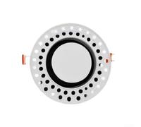 Difusor redondo de ventilación de aire ABS, cubierta de techo de 100 mm/75 mm con clips de resorte, control de flujo de aire ajustable, diseño minimalista empotrado para el hogar HVAC (75 mm (con