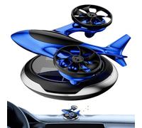 Difusor solar del olor del coche,Difusores solares del aceite del coche - Difusor de perfume para coche giratorio con energía solar | El coche bimotor del avión huele el ambientador de aire, purificad