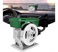 Difusor solar giratorio purificador de coche simulado aromaterapia motor para ambientación, ABS + silicona, tabletas de aroma incluidas (Osmanthus)