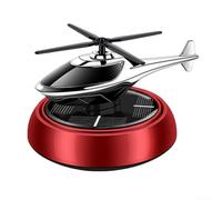 Difusor solar giratorio simulado como adorno de avión para ambientar el coche, utiliza tabletas de aroma de extracto de plantas para mantener el aire (Gardenia roja)