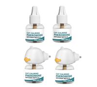 Difusor Tranquilizante Para Gatos | Kit Relajante Enchufable Mascotas - Difusor Calmante Enchufable Gatos - para Dormitorio Hogar Apartamento Salón Viajes Pernoctas Mudanzas Separación Tormentas