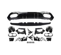 Difusor Trasero Coche Difusor Labio Parachoques Trasero Punta De Escape Silenciador para Benz W177 para AMG Line 19-20 A Class A45 A180 A200 A220 A250 Labio Alerón Parachoques(Glossly Black)
