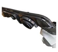 Difusor Trasero Coche para Nissan para Sylphy The 14th 20-22 Difusor De Labio Parachoques Trasero Coche con Lámpara Y Kits Carrocería Alerón Trasero Labio Alerón Parachoques(Carbon Look 2)