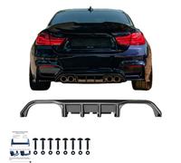 Difusor trasero compatible con BMW M4 F82 2014 a 2021 negro brillante
