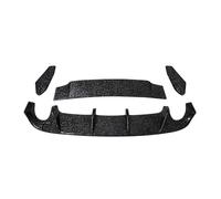 Difusor trasero compatible con Volkswagen Golf MK6 GTI 2008-2013, kit de carrocería negro brillante, parachoques, alerón, divisor de plástico.(Forged carbon color)