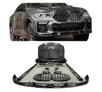 Difusor trasero de borde delantero de fibra de carbono, parrillas de capó de motor, faldones laterales, alerón compatible con BMW G06 X6 2020 2021.