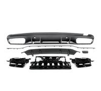 Difusor Trasero De Coche para Benz Clase C W205 Sedán Y S205 Familiar para AMG 2019-2021 Difusor De Parachoques Trasero con Salida De Escape Difusor Alerón