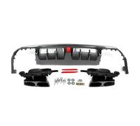Difusor Trasero De Coche para Benz Clase S W222 para AMG 2013-2017 Difusor De Parachoques Trasero con Salida De Escape Difusor Alerón