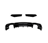 Difusor Trasero De Coche para F30 MT MP 325i 330i 2013-2019: Spoiler Difusor De Parachoques Trasero con Luz De Freno Difusor Alerón(Bilateral Dual out 2)