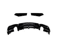 Difusor Trasero De Coche para Serie 3 F30 MT MP 325i 330i 2013-2019 Difusor De Parachoques Trasero con Alerón Y Luz De Freno Difusor Alerón(Double Single out 2)