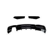 Difusor Trasero De Coche para Serie 3 F30 MT MP 325i 330i 2013-2019 Difusor De Parachoques Trasero con Alerón Y Luz De Freno Difusor Alerón(Single Dual out 2)