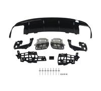 Difusor Trasero Negro Brillante con Tubos De Escape Y Borde del Parachoques Trasero para Mercedes para Benz AMG W117 C117 X117 CLA260 CLA45 HGMGFYCX
