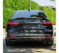 Difusor Trasero Oneway Compatible con Audi A4 (B9) Sedan/Avant Facelift 2019-2024 - Negro Brillante