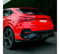 Difusor Trasero Oneway Compatible con Audi Q3 (F3N) Sportback S-Line 2019-2025 sin RSQ3 - Negro Brillante