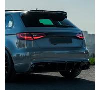 Difusor Trasero Oneway Compatible con Audi RS3 8V Sportback 2015-2016 - Negro Brillante