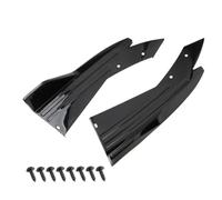 Difusor Trasero Par De Alerón Para Parachoques Trasero Coche Protección Embellecedora De Ala Difusor Antichoque Falda Lateral Divisor Ángulo Universal Alerón Traseros(2pcs black)