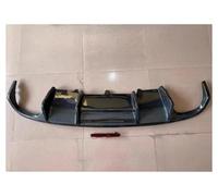 Difusor Trasero para A4L 2008-2016 Parachoques Delantero Rejilla Faros Antiniebla Labio Trasero Embellecedor De Boca del Maletero Kit Carrocería Trasero Alerón Parachoques(Rear lip)