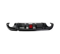 Difusor Trasero Para Infiniti Q50 2014-2017 ABS Difusor Labio Parachoques Trasero Kit Divisor Alerón Con Luz De Freno trasero Difusor parachoques(Negro mate)