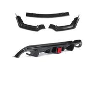 Difusor Trasero Parachoques Delantero Trasero Coche Delantal Protector Alerón Difusor Luz Freno LED Para Infiniti Q50 Estándar/versión Deportiva 2014-2017(H)