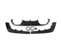 Difusor Trasero Parachoques Labio Soporte De Escape Alerón Placa Inferior Divisor para F80 M3 F83 F82 M4 2015-2020 HBGURM(Gloss Black)