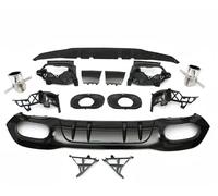 Difusor Trasero Parachoques para Benz Clase A W177 2019-2023 difusor Trasero Tubo de Escape Labio Parachoques con AMG A45 A35(A35 Hatchback Sliver)