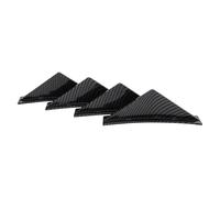 Difusor Trasero Universal Curvo con Aletas De Tiburón para Ford para Mustang GT 2005-2021(Fibra de Carbon)