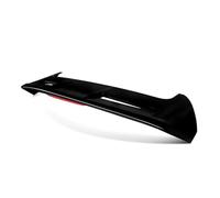Difusor Trasero Universal para Ford para Fiesta Hatchback 2008-2019 ST Alerón Trasero Estilo Fábrica con Luces Led Techo Ventana Negro Brillante Repuesto