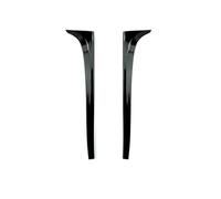 Difusor Trasero Universal para VW para Golf 7 MK7 para 2014-2018 2 Uds Ventana Trasera Alerón Lateral Embellecedor Labio Canards Splitter Repuesto(Negro Brillante)