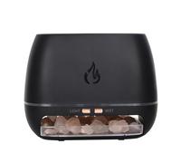 Difusor ultrasónico | Difusor de aromas con sal para dormitorio, humidificador de frío con luz de 7 colores para meditación, yoga, estudio, baño, spa, aficionados, mujeres