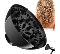 Difusor universal de cabello, accesorio difusor de secador de pelo para cabello rizado y ondulado natural, difusor de secador, herramienta profesional de salón, protección contra el calor, secado
