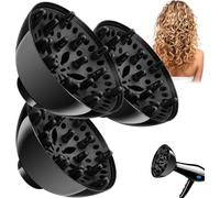 Difusor universal de cabello, accesorio difusor de secador de pelo para cabello rizado y ondulado natural, difusor de secador, herramienta profesional de salón, protección contra el calor, secado