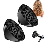 Difusor universal de cabello, accesorio difusor de secador de pelo para cabello rizado y ondulado natural, difusor de secador, herramienta profesional de salón, protección contra el calor, secado