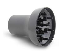 Difusor Universal LIM HAIR COLOR para secador de cabello PROFESIONAL. Adaptable a la mayoría de secadores. Agarre con gomas y resistente a temperatura e impactos. 12 picos (NEGRO)