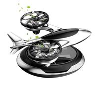 Difusores De Aceite Solares Para Coche, Ambientador Solar Para Coche, Ambientador Rotativo De Energía Solar Para Coche | Ambientador De Coche De Avión De Doble Motor, Ambientador De Visita