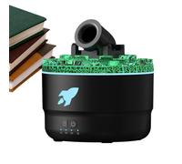 Difusores de Aromaterapia - 13,2x14,2cm Torreta Difusor Aroma, Humidificador de Niebla Fuego, Siete Colores Luz Volcán | Atomizador De Aire Ultrasónico Con Apagado Automático Para El Hogar