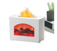 Difusores de llama, humidificador con difusor de aire de llama | Difusor de aromaterapia para chimenea USB de 270 ml | Difusor de simulación de chimenea por ultrasonidos