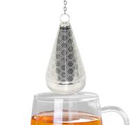 Difusores de té | Filtro de cono con bandeja de | Filtro de té de acero inoxidable - para preparación de café, preparación de té, té de hierbas, taza, viaje, taza de viaje, oficina, bandeja de