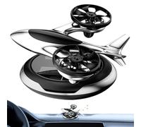 Difusores solares de aceite para coche,Ambientador solar para coche,Purificador de aire giratorio para automóvil con energía solar - El coche bimotor del avión huele el ambientador de aire, purificado