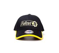 Difuzed Baseball Cap Fallout 76 - Gorra Ajustable con Logo Amarillo, Color Negro, Talla única, Unisex Adulto