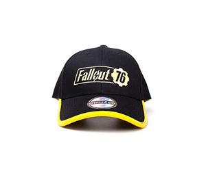 Difuzed Baseball Cap Fallout 76 - Gorra Ajustable con Logo Amarillo, Color Negro, Talla única, Unisex Adulto