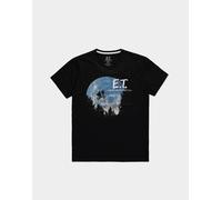 Difuzed - Camiseta de Hombre - E. T. » The Moon « (Negro) Filmfans Außerirdisch