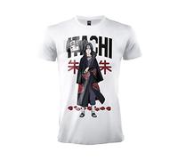 Difuzed Camiseta Naruto Itachi Uchiha. Camiseta oficial. Camiseta unisex blanca. Adulto Niño., Color blanco., XS