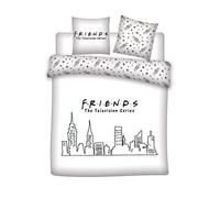 Difuzed Funda de almohada Queen 240 x 220 cm Friends Gabby's Dollhouse Microfibra 300 TC Reversible 3 piezas Blanco